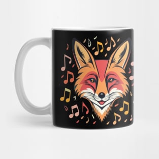 Smiling Musical Fox Mug